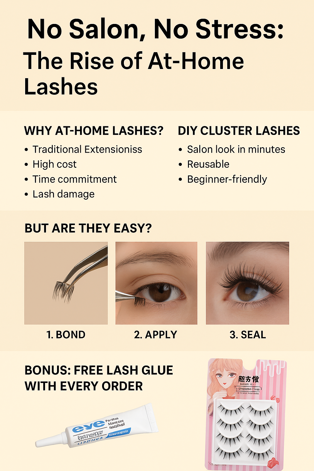 No Salon, No Stress: The Rise of At-Home Lashes