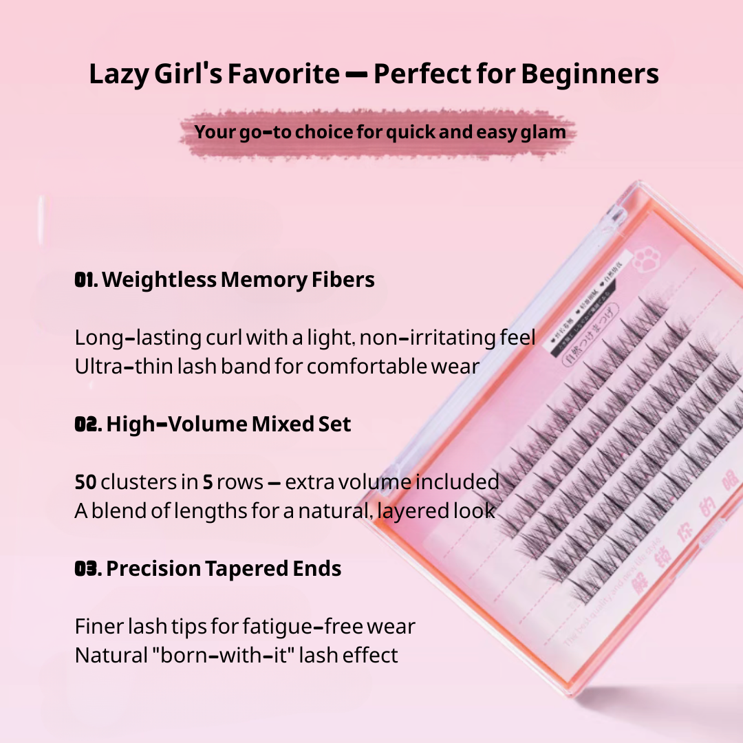 Lazy Girl 3-Step Lashes